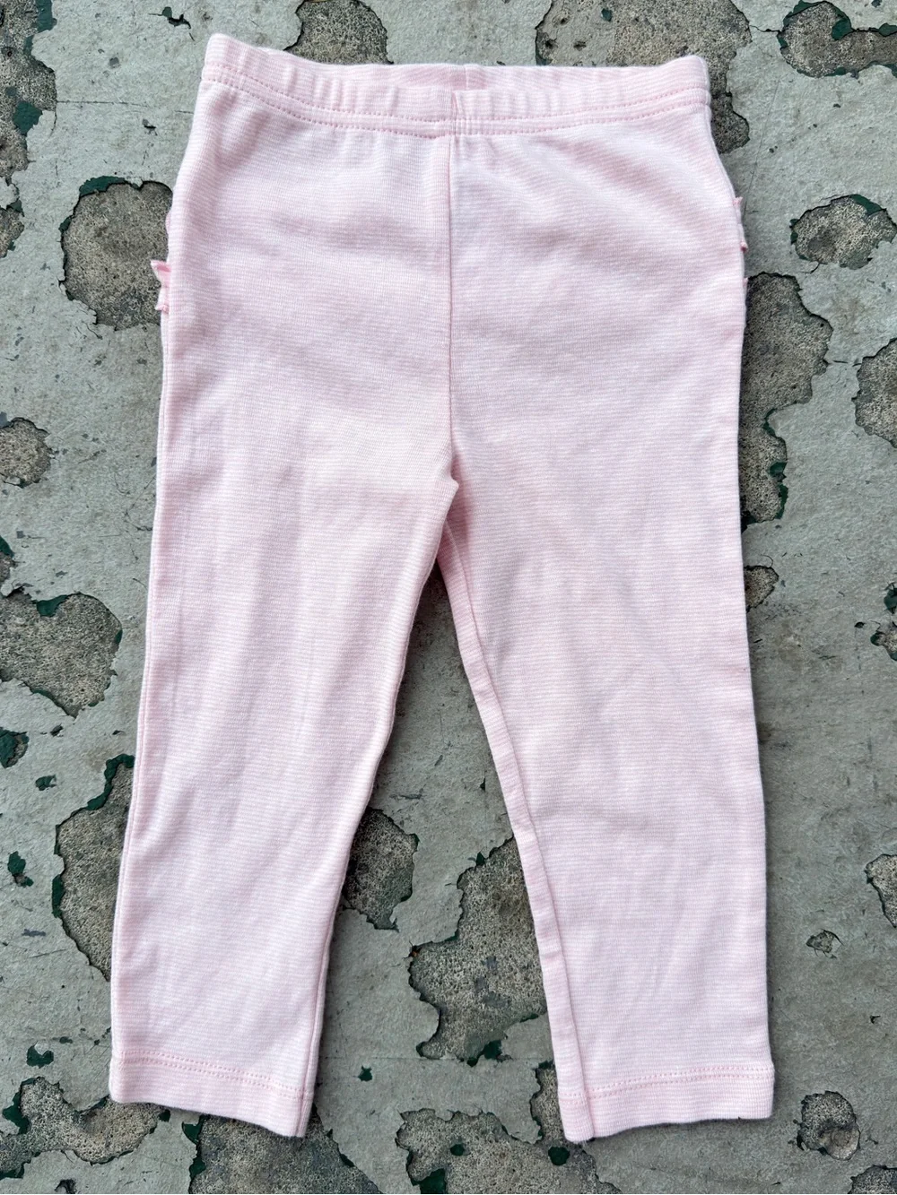 Pink Ruffle Bottom Leggings